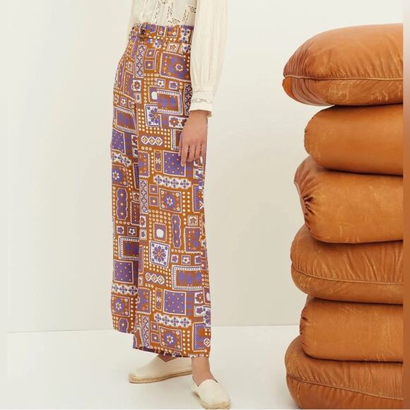Antik Batik Pants - Antik Batik Honoka Printed Wide Leg Trousers